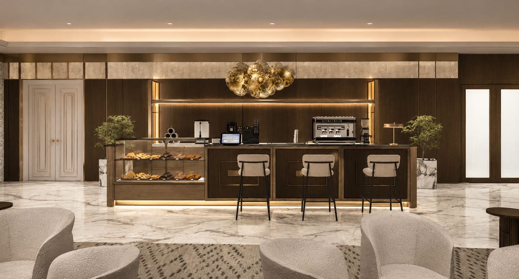 Bar & Lounge at Hadith Hotel with specialty coffee service